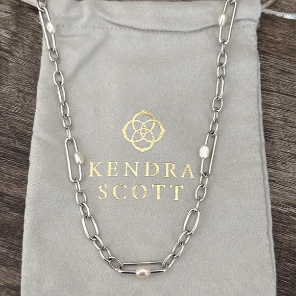 Kendra Scott Silver Lindsay Chain Necklace - Picture 1 of 10